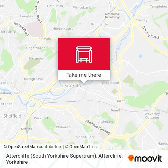 Attercliffe To City, Attercliffe map