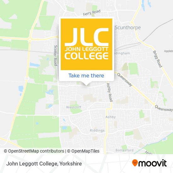 John Leggott College map