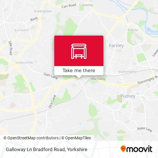 Galloway Ln Bradford Road map