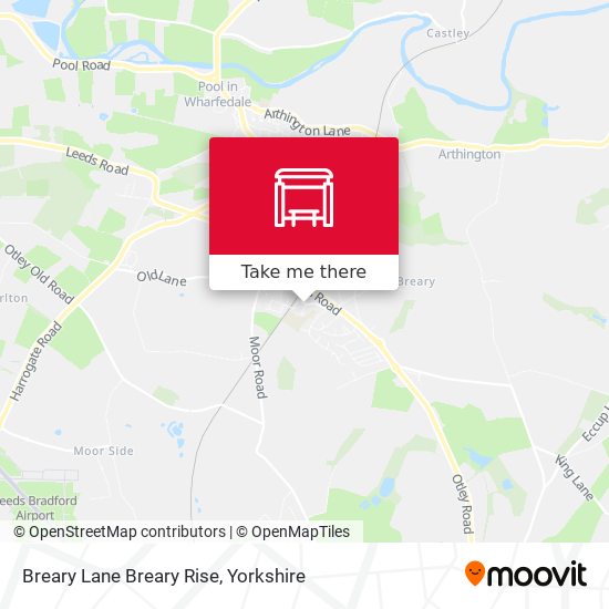 Breary Lane Breary Rise map