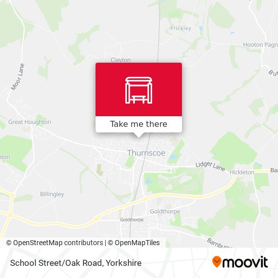 School Street/Oak Road map