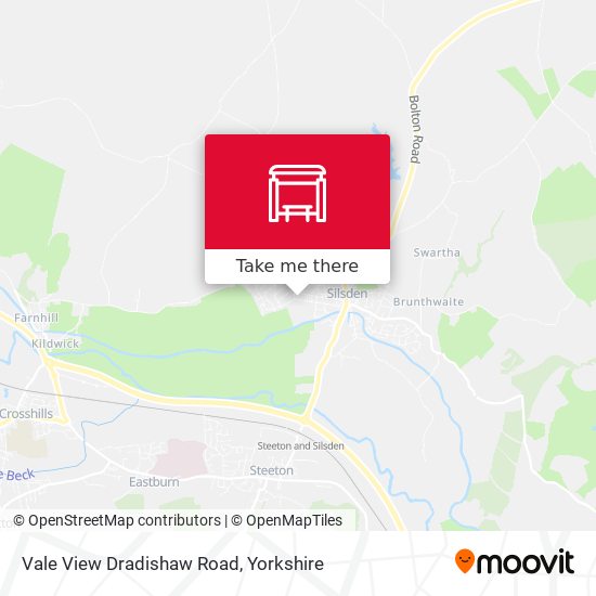 Vale View Dradishaw Road map