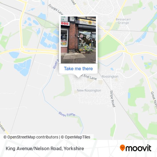 King Avenue/Nelson Road map