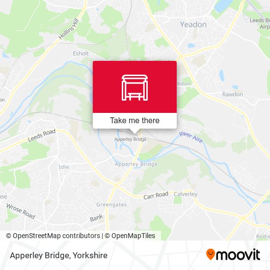 Apperley Bridge map