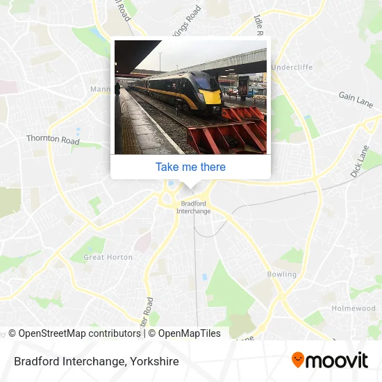 Bradford Interchange map