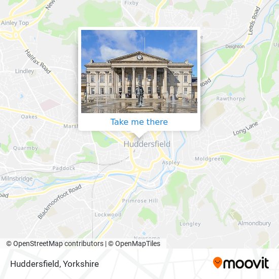 Huddersfield map