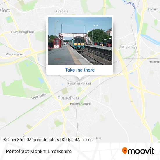 Pontefract Monkhill map