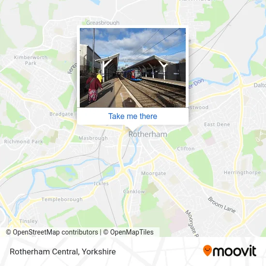 Rotherham Central map
