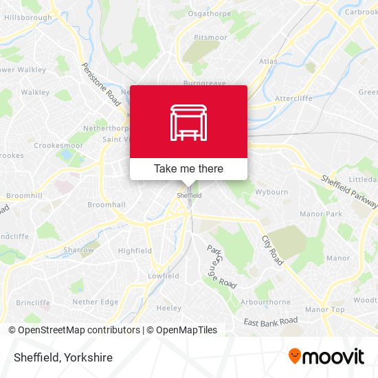 Sheffield map