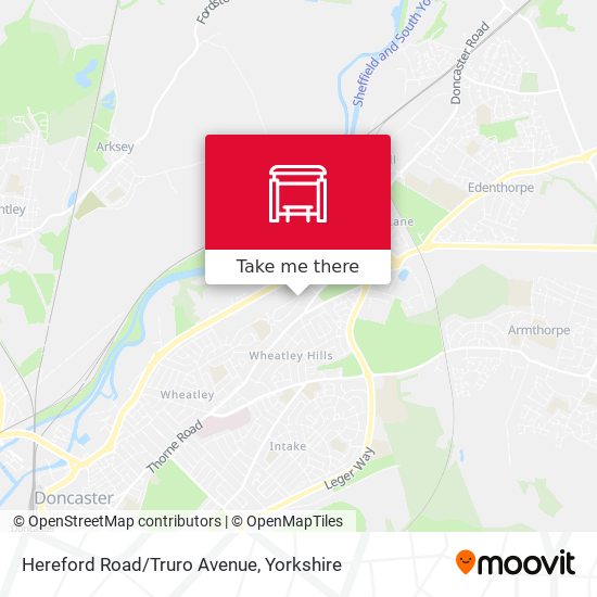 Hereford Road/Truro Avenue map