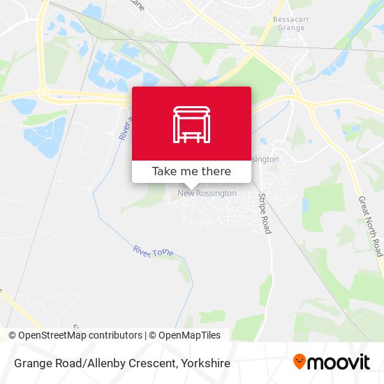 Grange Road/Allenby Crescent map