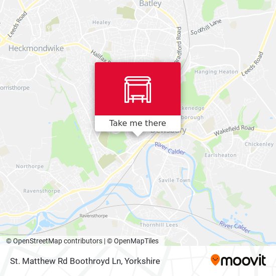 St. Matthew Rd Boothroyd Ln map