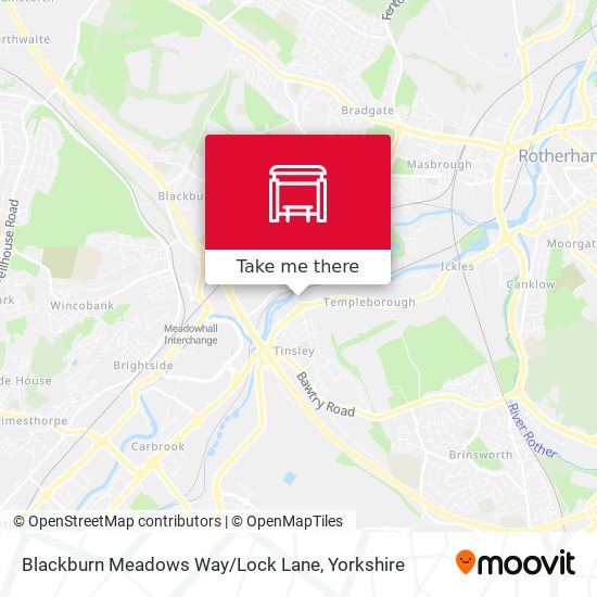 Blackburn Meadows Way / Lock Lane map