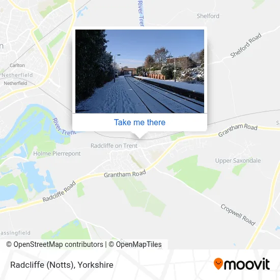 Radcliffe (Notts) map