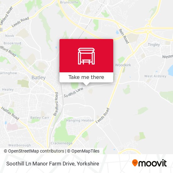 Soothill Ln Manor Farm Drive map