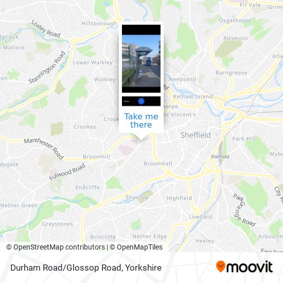 Durham Road/Glossop Road map