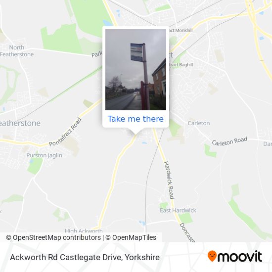 Ackworth Rd Castlegate Drive map
