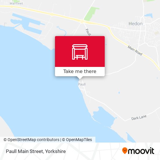 Paull Main Street map