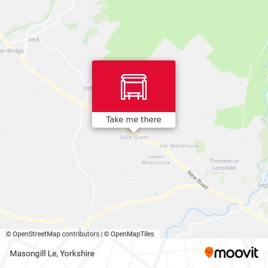 Masongill Le map