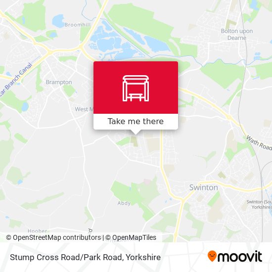 Stump Cross Road/Park Road map