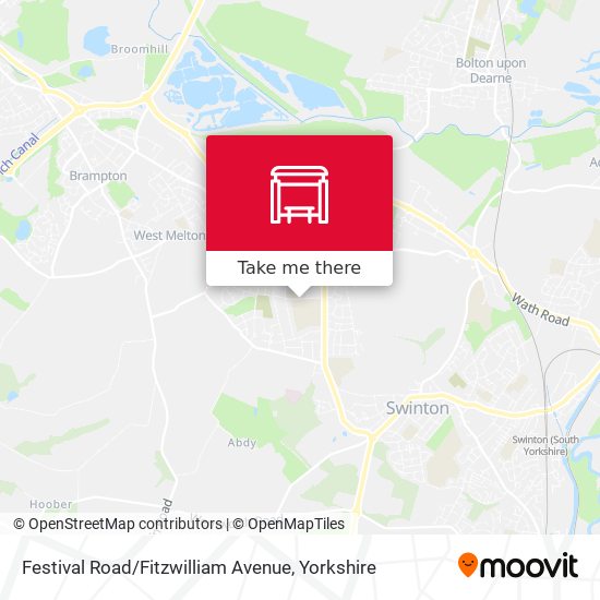 Festival Road / Fitzwilliam Avenue map