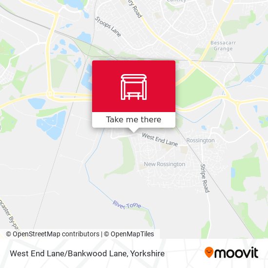 West End Lane/Bankwood Lane map