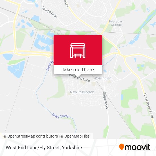 West End Lane/Ely Street map