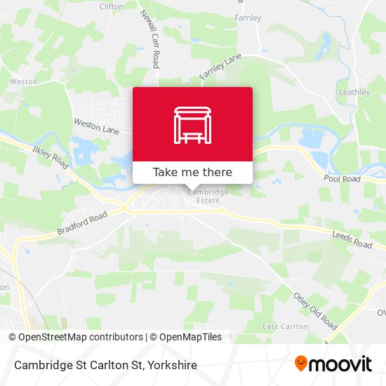 Cambridge St Carlton St map