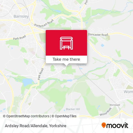 Ardsley Road/Allendale map