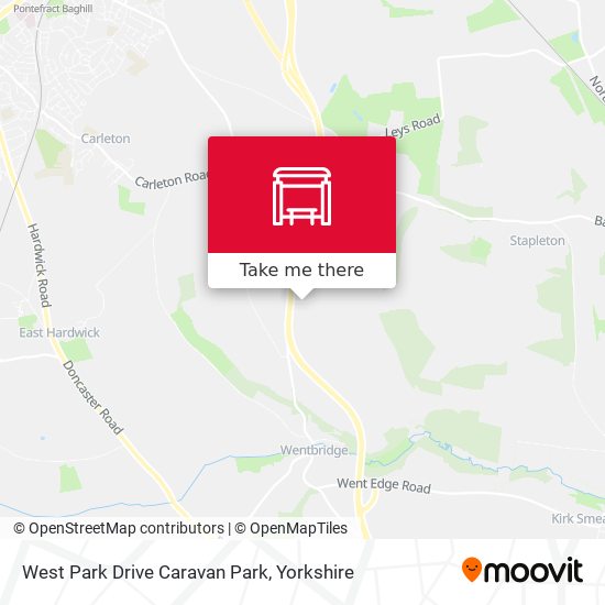 West Park Drive Caravan Park map
