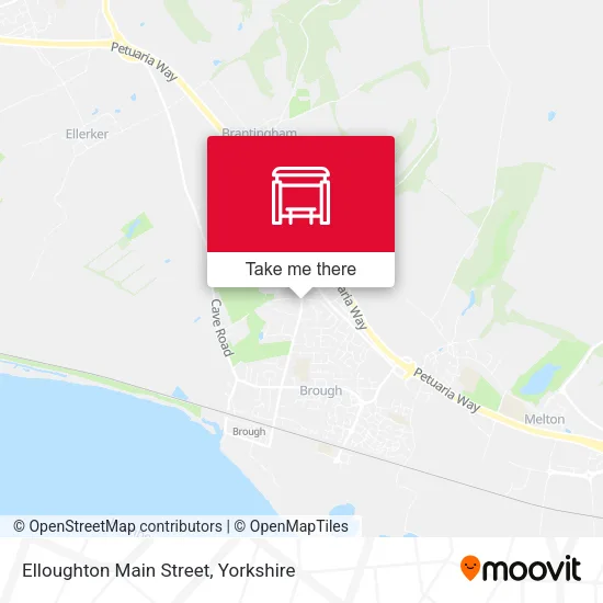 Elloughton Main Street map