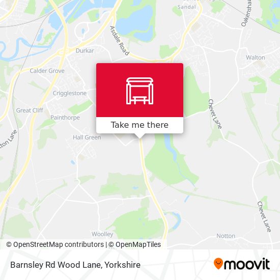 Barnsley Rd Wood Lane map