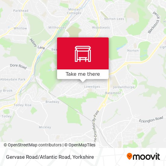 Gervase Road/Atlantic Road map