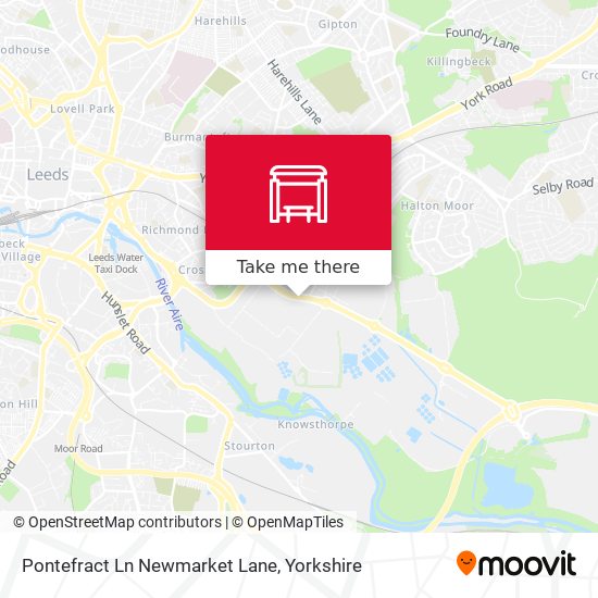 Pontefract Ln Newmarket Lane map