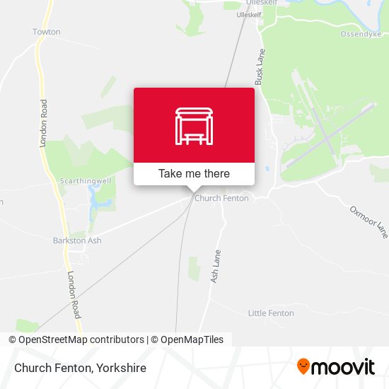 Church Fenton map