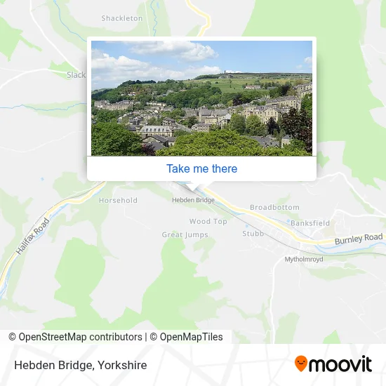Hebden Bridge map