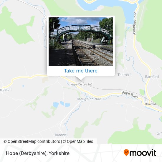 Hope (Derbyshire) map