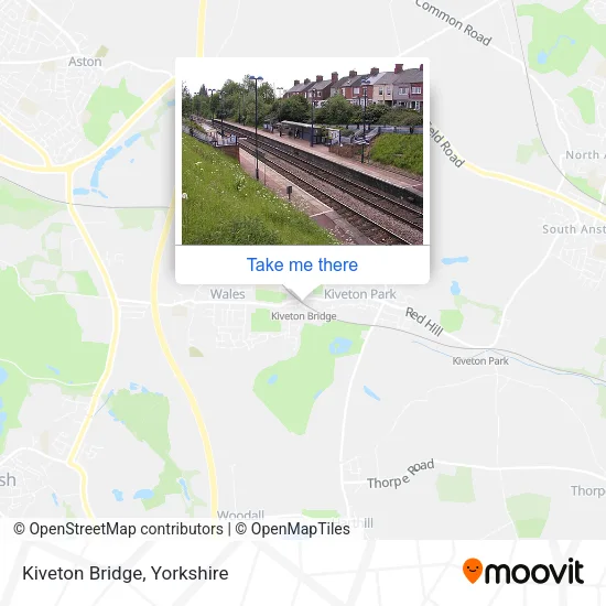 Kiveton Bridge map