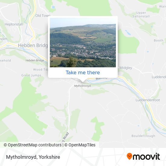 Mytholmroyd map