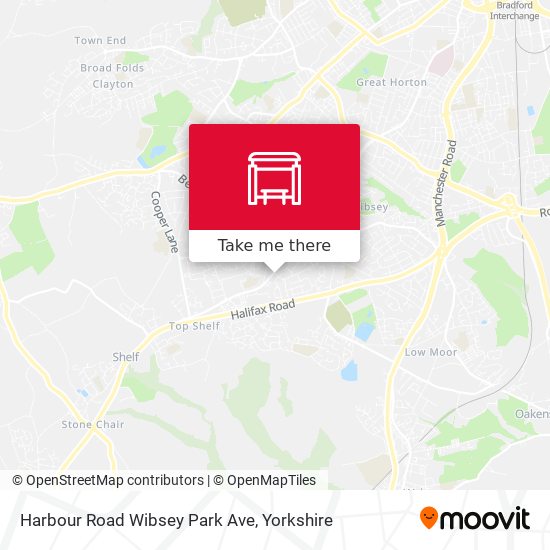 Harbour Road Wibsey Park Ave map