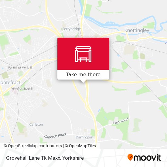 Grovehall Lane Tk Maxx map