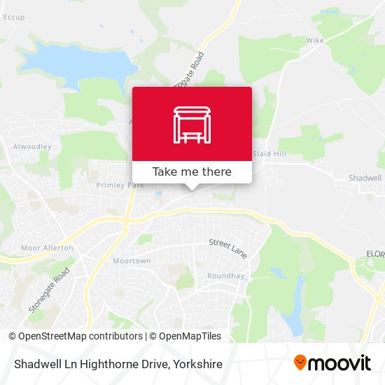 Shadwell Ln Highthorne Drive map