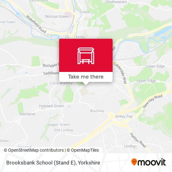 Brooksbank School (Stand E) map