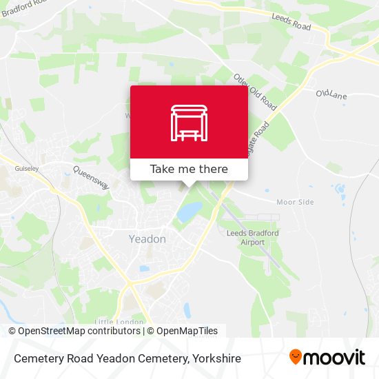 Cemetery Road Yeadon Cemetery map