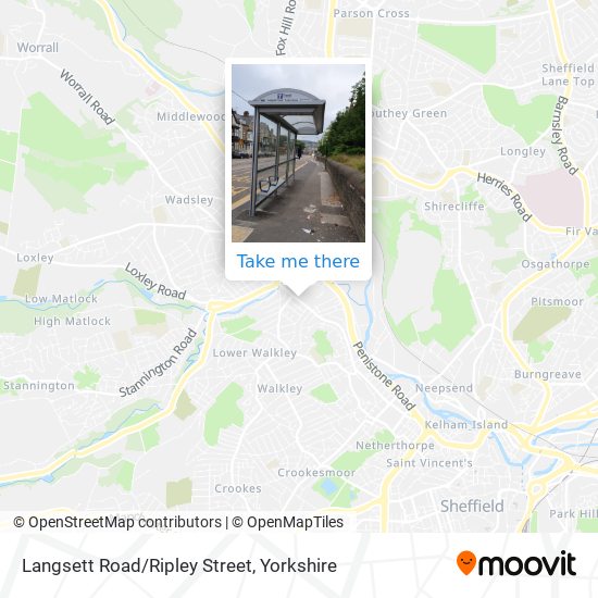 Langsett Road/Ripley Street map