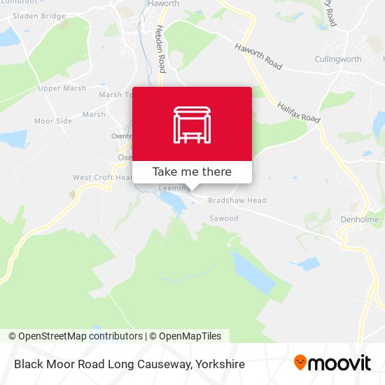 Black Moor Road Long Causeway map