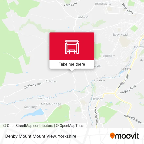 Denby Mount Mount View map