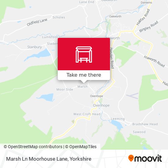 Marsh Ln Moorhouse Lane map