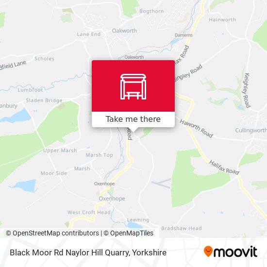 Black Moor Rd Naylor Hill Quarry map