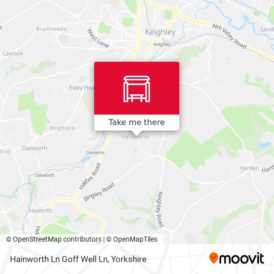 Hainworth Ln Goff Well Ln map